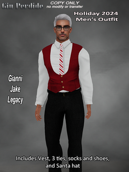 Second Life Marketplace - Holiday 2024 Men's Outfit
